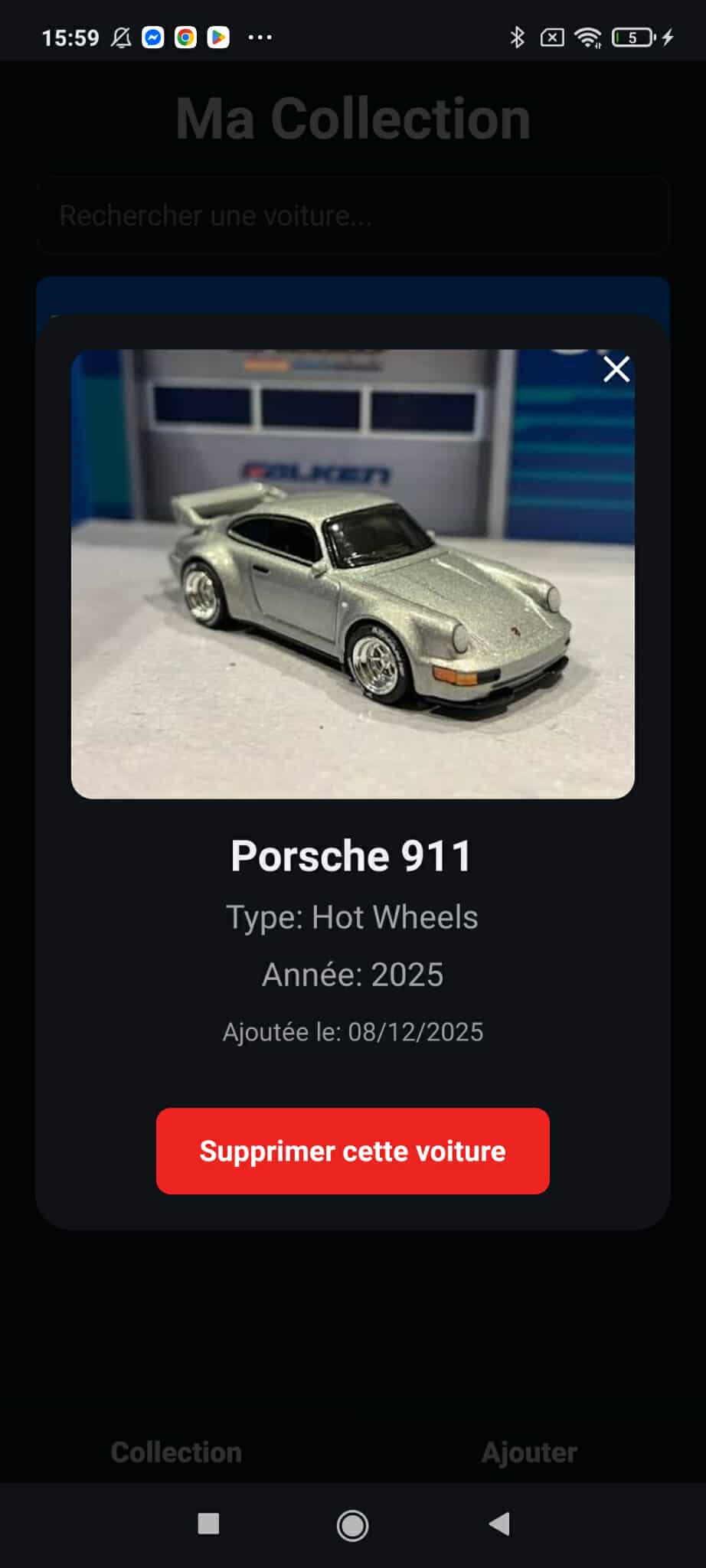 AliWheels Collection Screen