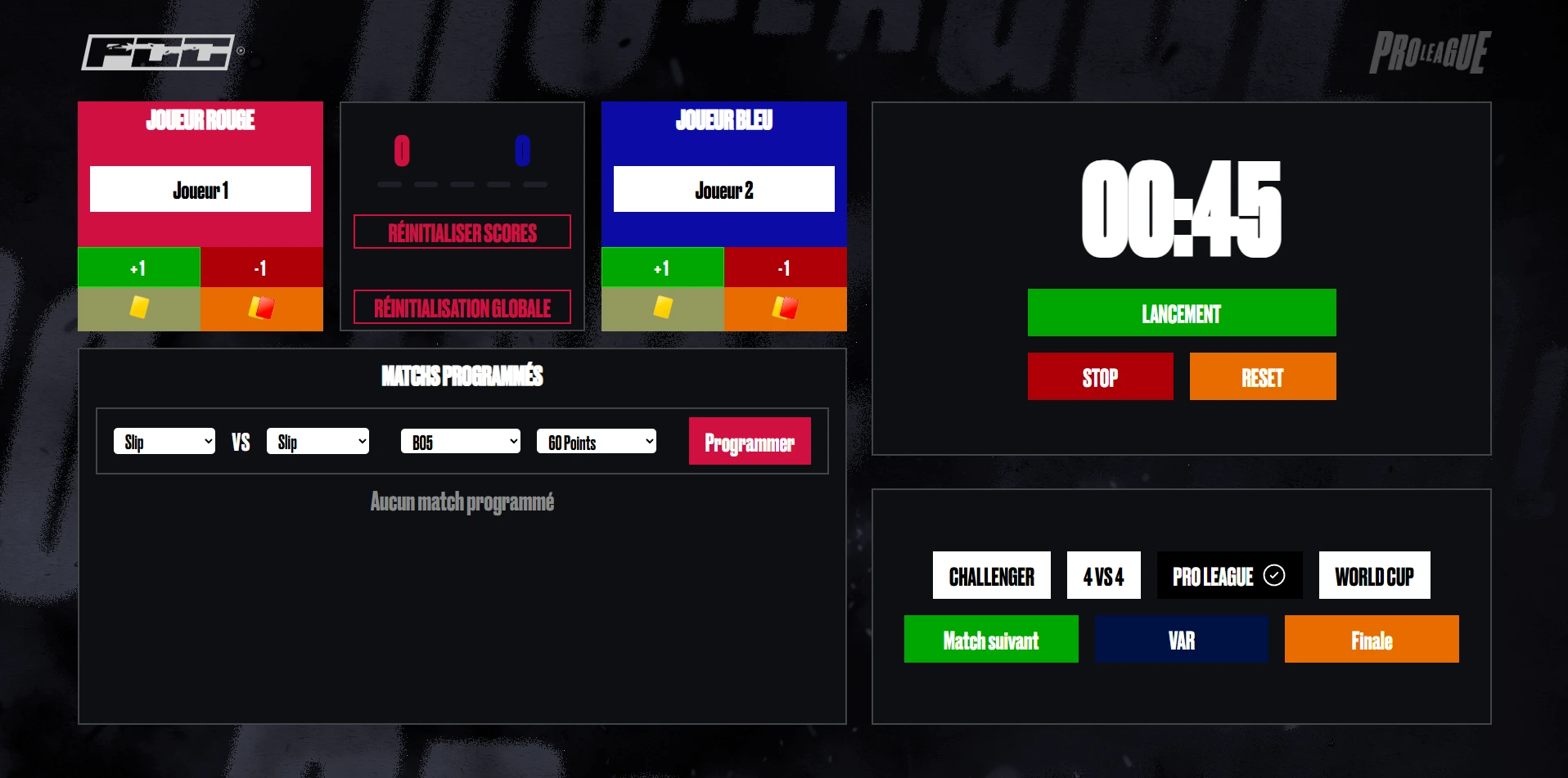 Application web Fast Close Combat pour l'arbitrage sportif